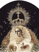 Virgen de la Esperanza. Aguafuerte, 54 x 42 cm. 1998